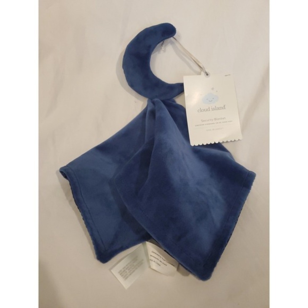 Cloud Island Moon Navy Blue Lovey Nursery Plush Security Blankie Target